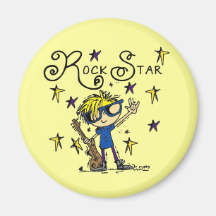 Blond pojkerockstjärna magnet