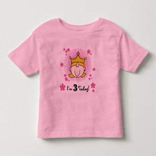Blond Princess 3rd Birthday Tshirts & Gifts