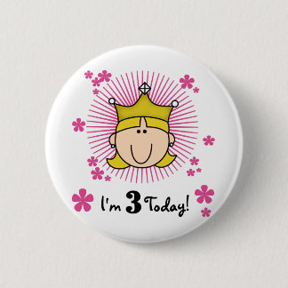 Blond Princess 3rd Birthday Tshirts & Gifts Knapp