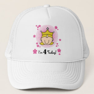 Blond Princess 4e födelsedagen Tshirts och Gifts Keps