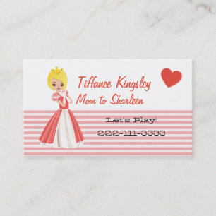 Blond Princess Mamma Networking Card