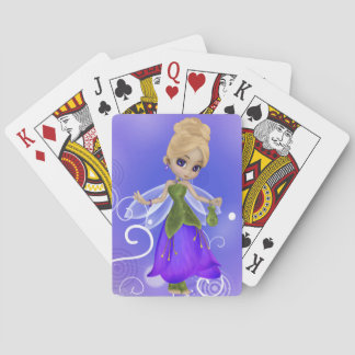 Blond Princess Plumperingskort Spel Kort