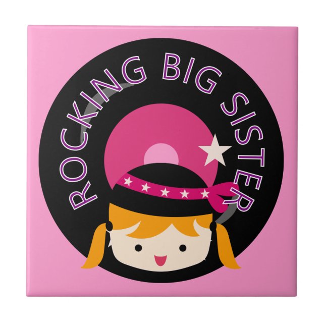 Blond Rocking Big Sister Kakelplatta (Framsidan)