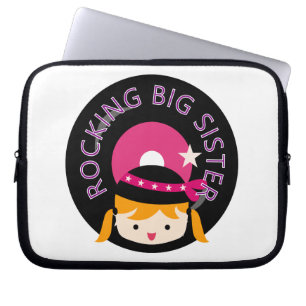 Blond Rocking Big Sister Laptop Fodral