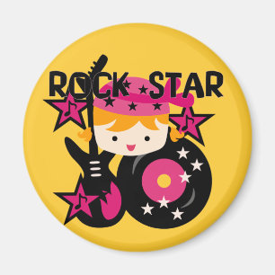 Blond rockstjärnaflicka magnet