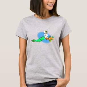 Blond sjöjungfru tee shirt