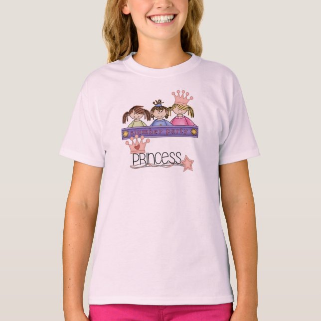 Blond slummerpartyPrincess T Shirt (Framsida)