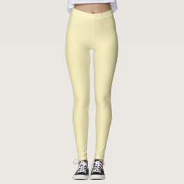 Blond Solid Färg Leggings