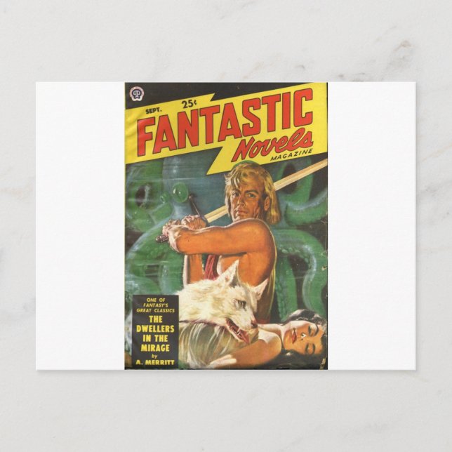 Blond Swordsman Vykort (Framsida)