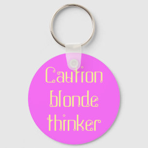 blond tänkare nyckelring