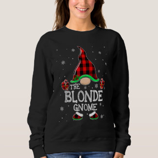 Blond Tomte Buffalo Rutig Matchande Jul Familj T Shirt