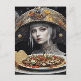 Blond Woman på Planet Taco Fantasy Vykort