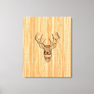 Blond Wood Grain Svan Canvastryck
