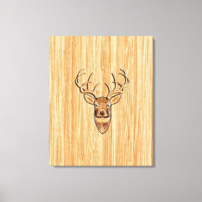 Blond Wood Grain Svan Canvastryck (Framsida)
