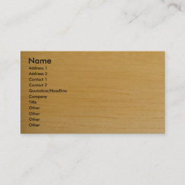 Blond Wood visitkort