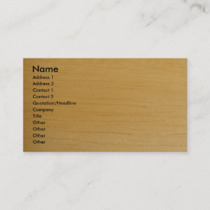 Blond Wood visitkort