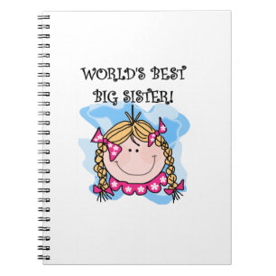 Blond World's Best Big Sister-presenter Anteckningsbok