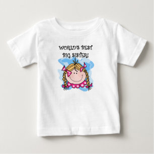 Blond World's Best Big Sister T Shirt