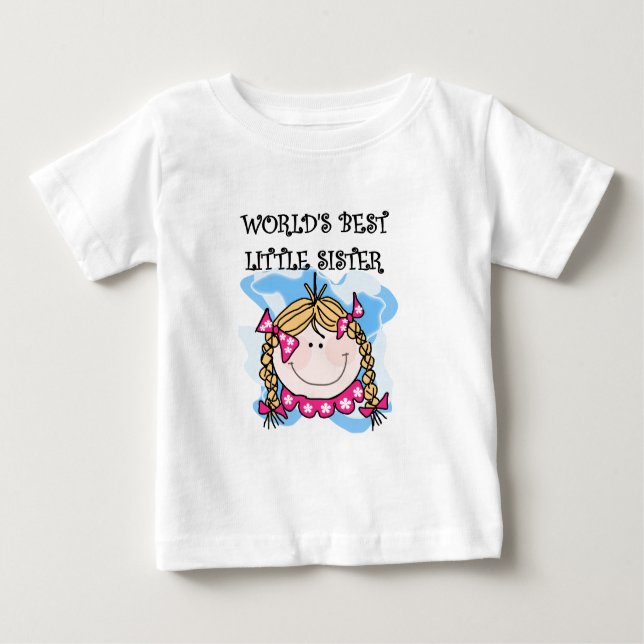 Blond World's Best Little Sister Tshirts (Framsida)