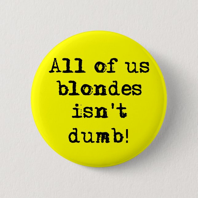 Blonda är inte dum Rollig knapp humor (Framsida)