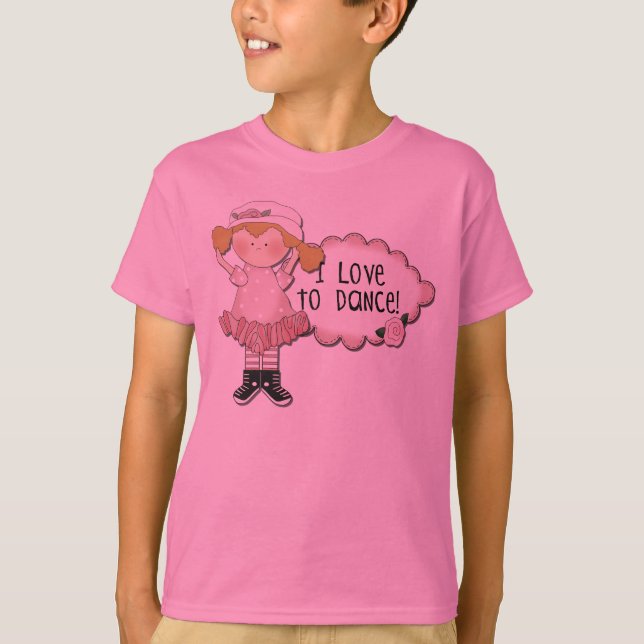 Blonda flickadansareTshirts och gåvor T Shirt (Framsida)