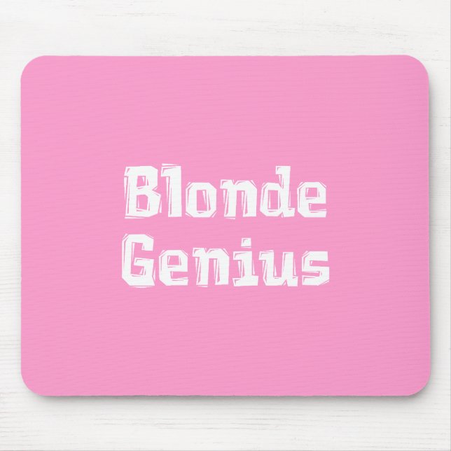 Blonda snillegåvor musmatta (Framsidan)