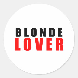 Blonde älskare runt klistermärke