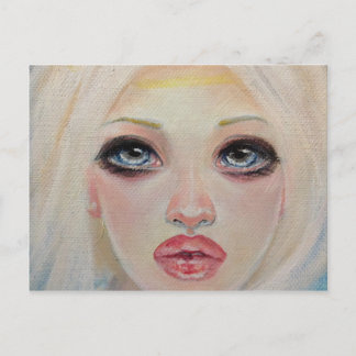 Blonde ängel vykort