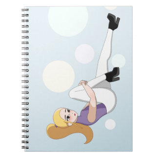 Blonde Anime Girl Anteckningsbok