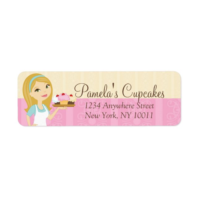 Blonde Baker Cupaka D12 Returetiketter 2 Returadress Etikett (Framsidan)