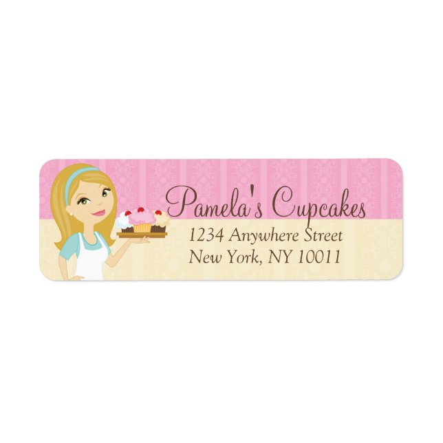 Blonde Baker Cupaka D12 Returetiketter 3 Returadress Etikett (Framsidan)