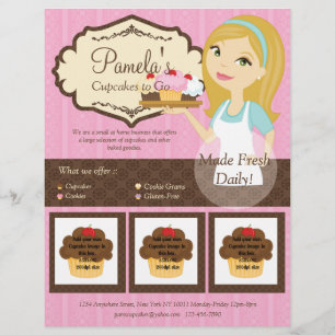 Blonde Baker Cuptårta D12 Flyer med foton D2