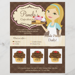 Blonde Baker Cuptårta D12 Flyer med foton D3