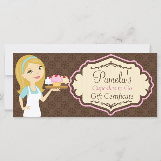 Blonde Baker Cuptårta D12 Gift Certificate 3 (Framsida)