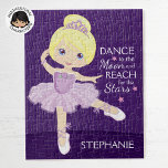 Blonde Ballerina Pussel<br><div class="desc">Anpassa det multikulturella Ballerina-pusslet. Kolla in fler av min personlig Ballerina-gåvor.</div>