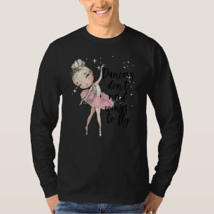 Blonde Ballet Dancer Girls Ballerina Dance Class W T Shirt
