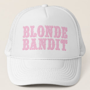 Blonde Bandit Cowgirl Barrel Tävla Truckerkeps