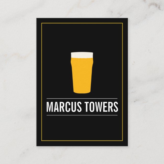 Blonde Beer IPA Brewmaster Visitkort (Framsida)