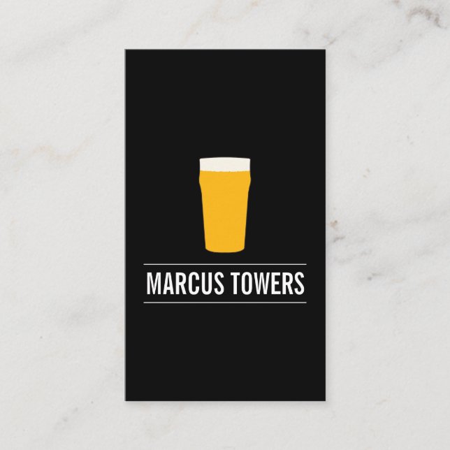 Blonde Beer IPA Brewmaster Visitkort (Framsida)