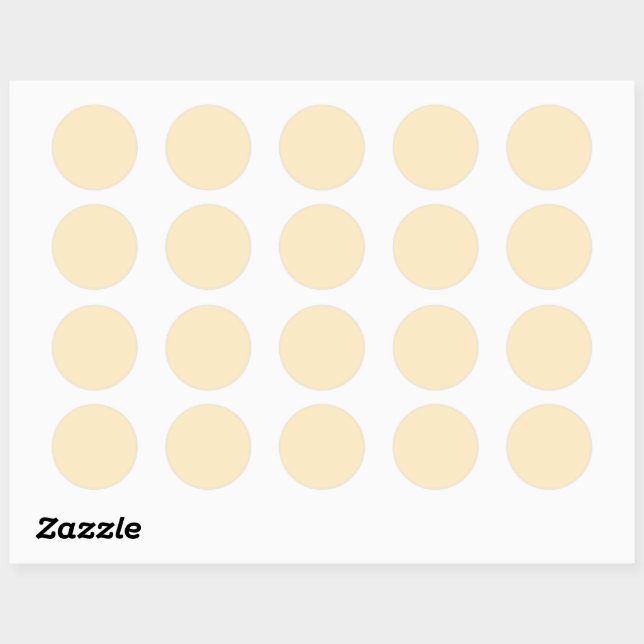 Blonde beige runt klistermärke (Ark)