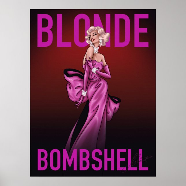 Blonde Bombshell Poster (Framsidan)