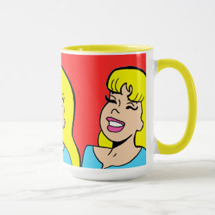 Blonde Bombshell Tecknad Strip Coffee Mugg
