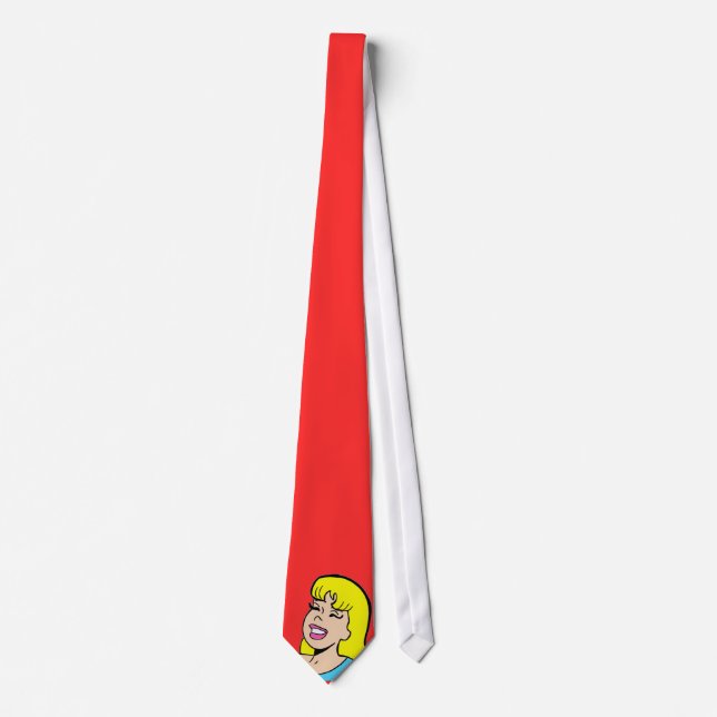 Blonde Bombshell Tecknad Strip Tie Slips (Framsida)