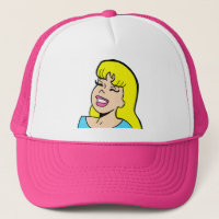 Blonde Bombshell Tecknad Strip Truckerkeps