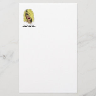 Blonde Bombshell Woman Borrow A Kiss Brevpapper