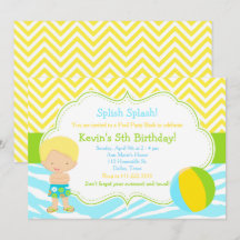 Blonde Boy Bassäng Party Bash Party