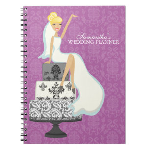 Blonde Bride på Bröllop kummel {orchid} Anteckningsbok