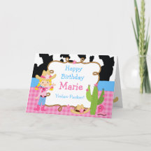 Blonde Cowgirl Western Födelsedagsfest