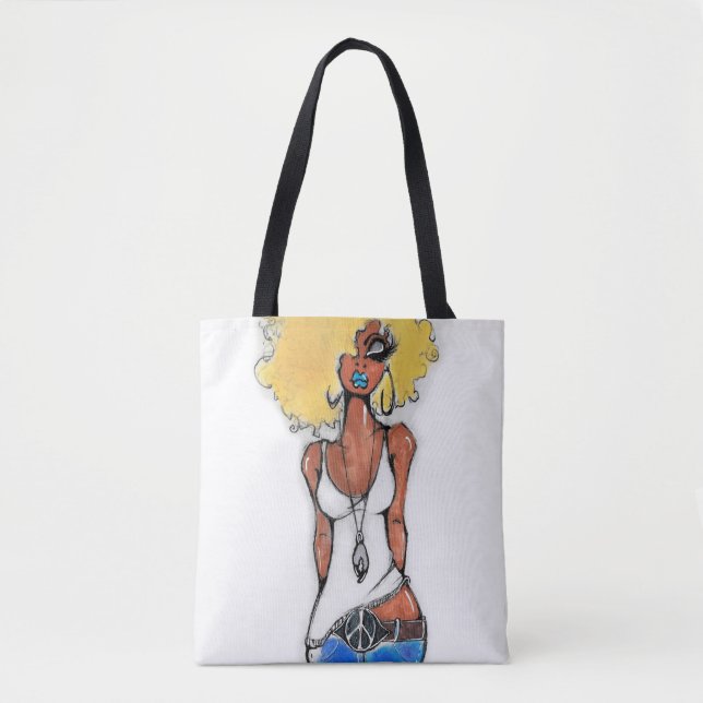 BLONDE Crab CANCER Tote Tygkasse (Framsida)