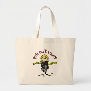 Blonde CSI-flicka Jumbo Tygkasse